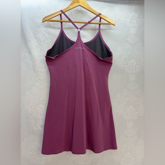 Outdoor Voices Exercise Dress. Racerback tennis dress w/pockets, Plum/Mauve, XL - Picture 2 of 16